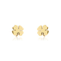 Tiny Four Leaf Clover Studs