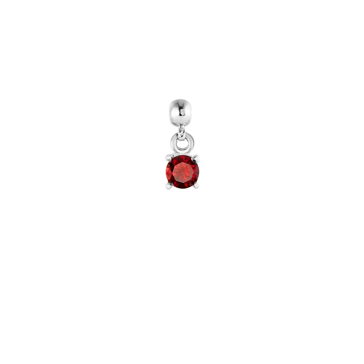 Birthstone Silver Charms