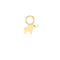 Baby Ellie Gold Single Hoop Charm