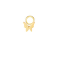 Butterfly Gold Single Hoop Charm