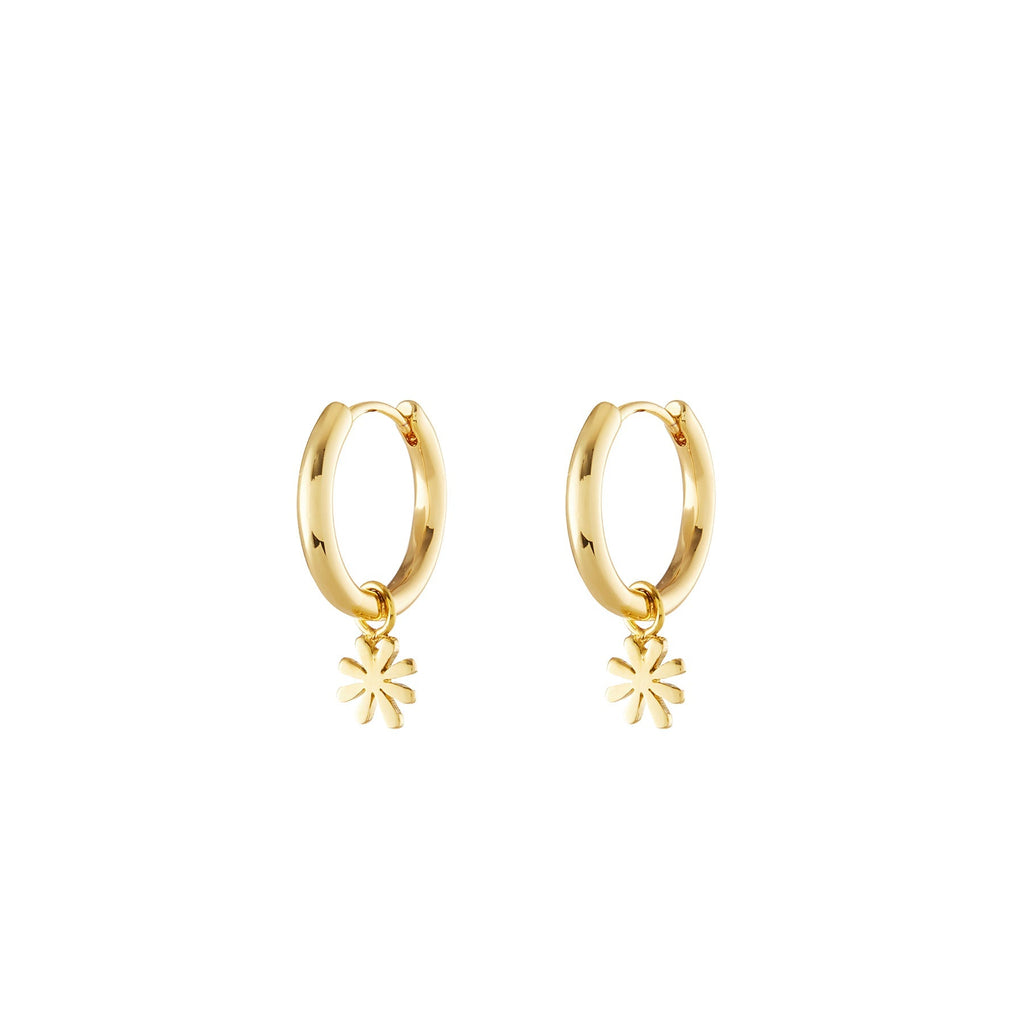 Apple Gold Single Hoop Charm