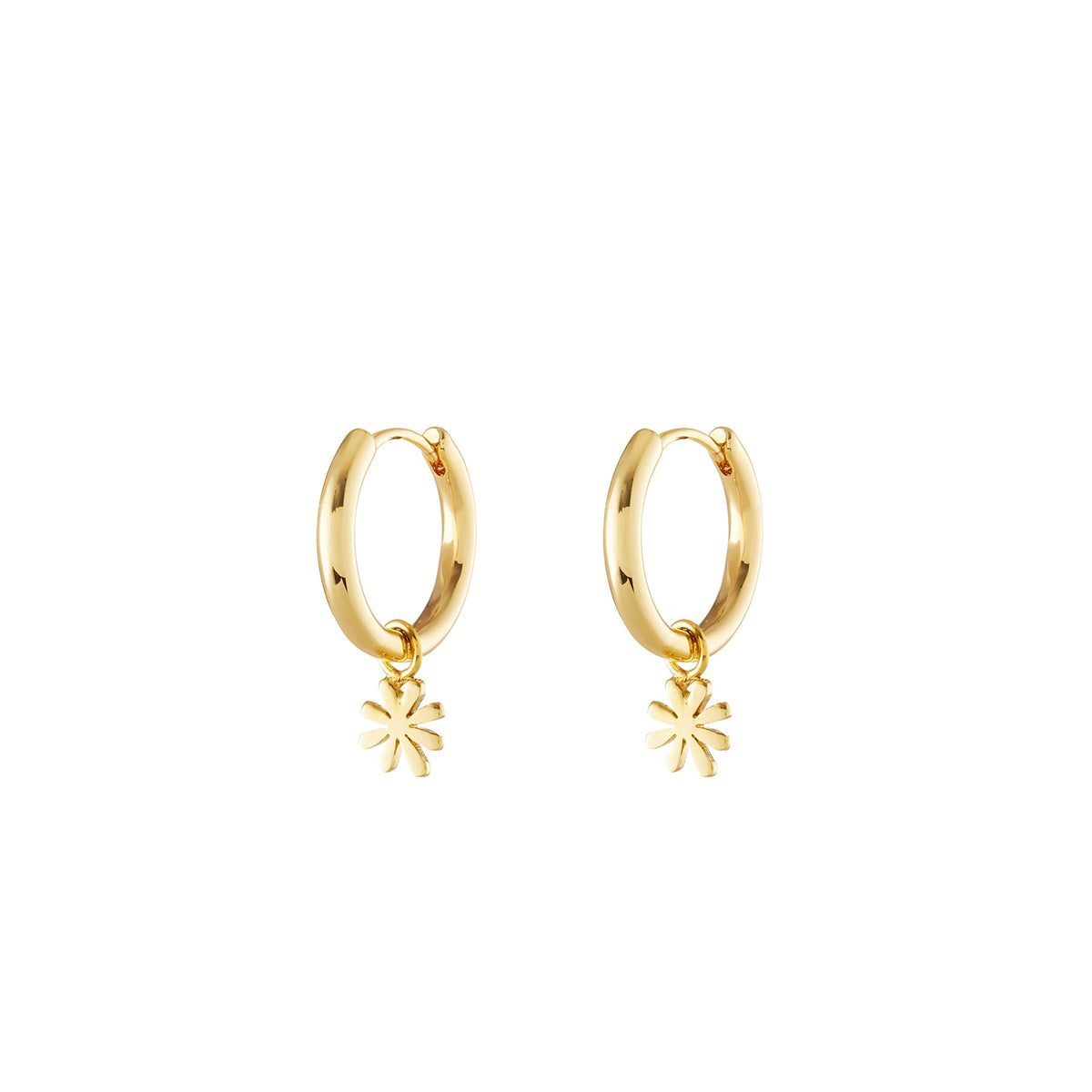 Africa Gold Single Hoop Charm