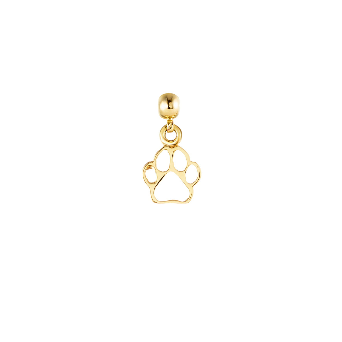 Dog Paw Gold Plated Charm