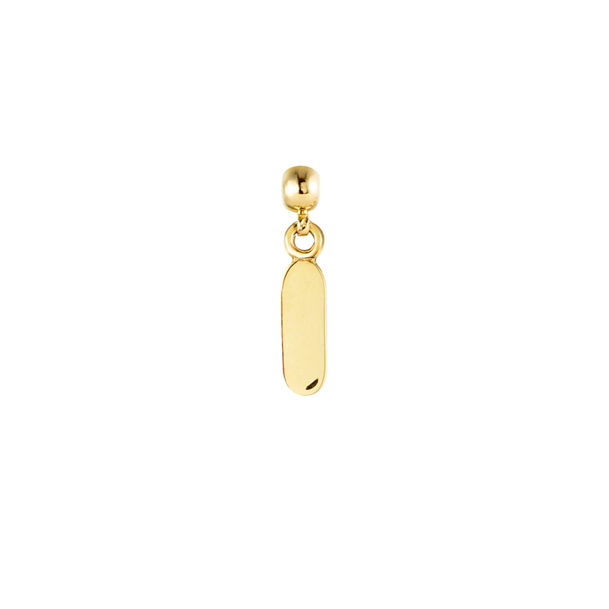 Engravable Bar Gold Plated Charm