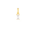 April Birthstone Gold Plated Clip Charm