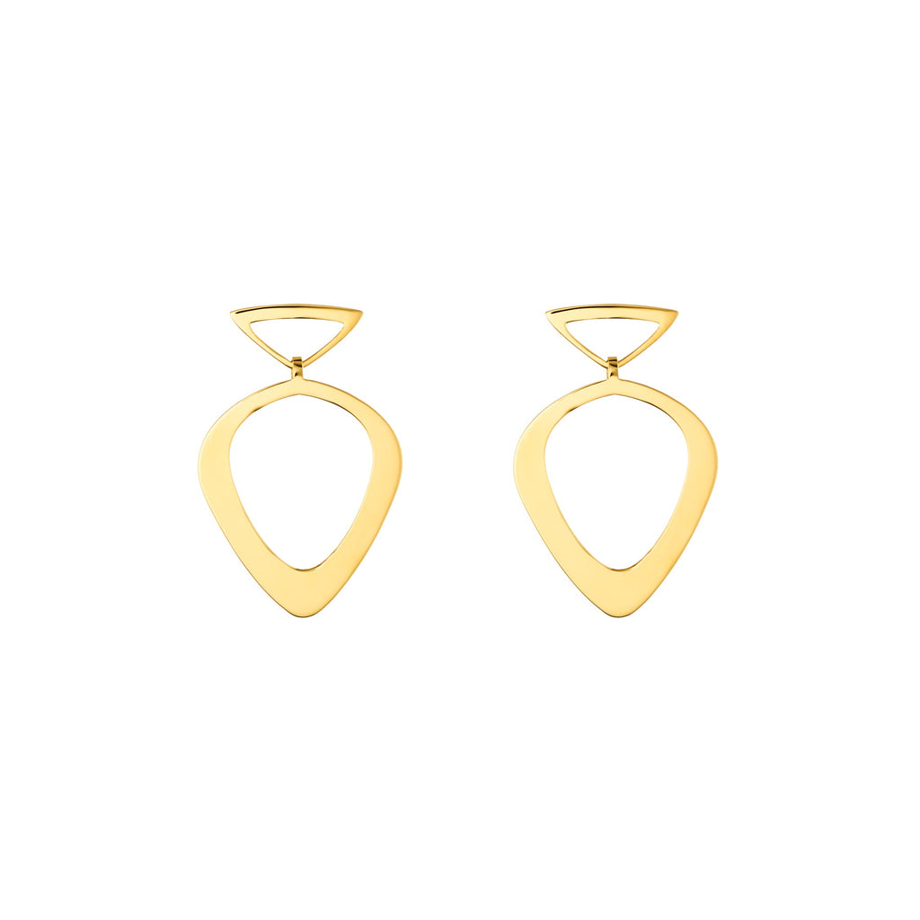 Venus Statement Gold Plated Earrings