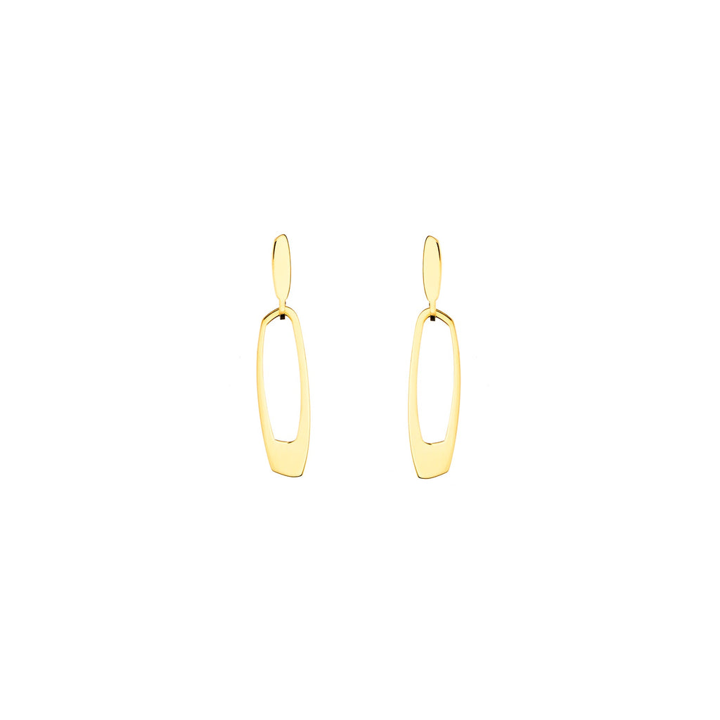 Zeus Statement Gold Plated Earrings