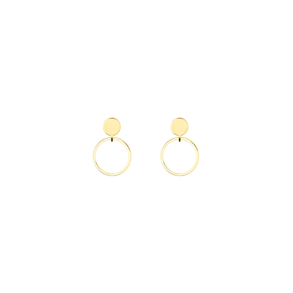 Saturn Statement Gold Plated Earrings