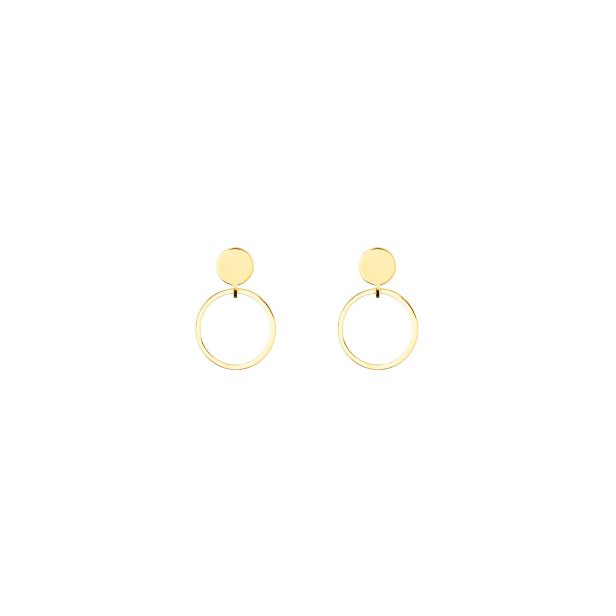Saturn Statement Gold Plated Earrings