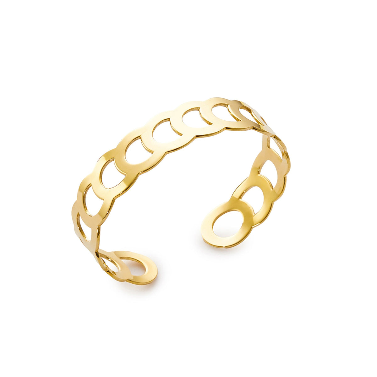 Circles Brass Cuff