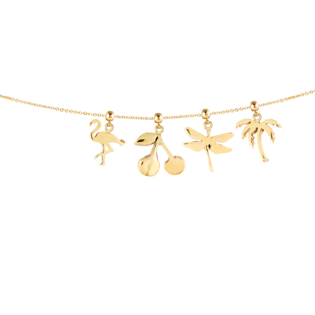 Flamingo Gold Plated Charm