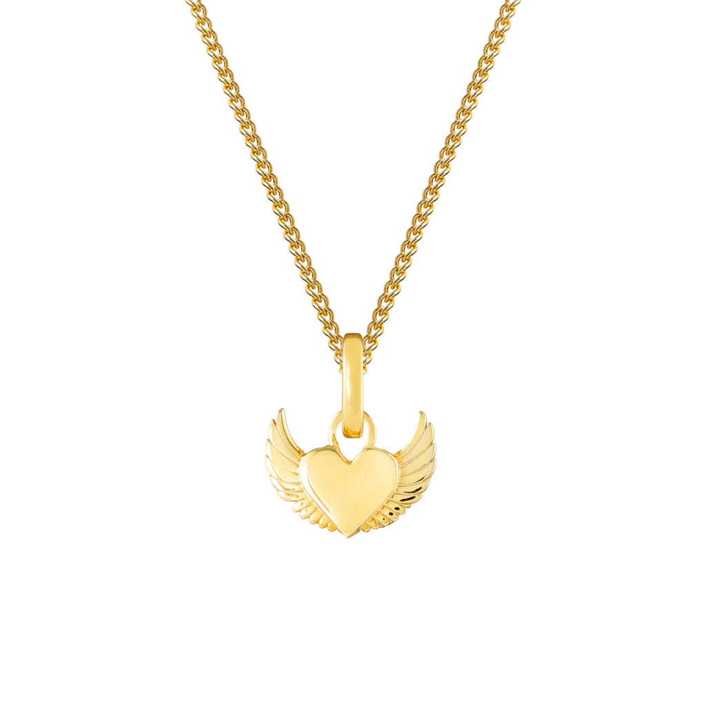 Angel Heart Gold Plated Clip Charm