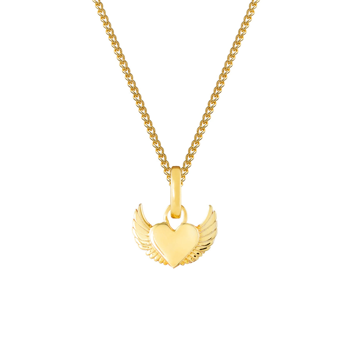 Angel Heart Gold Plated Clip Charm