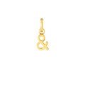 Ampersand Gold Plated Clip Charm