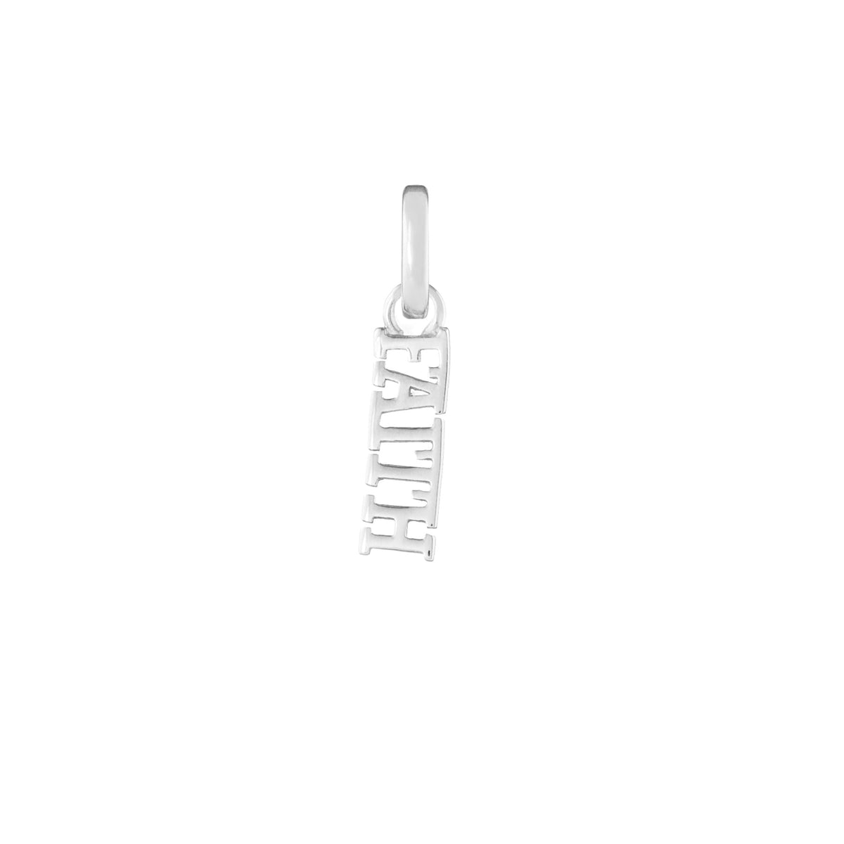 Faith Silver Clip Charm