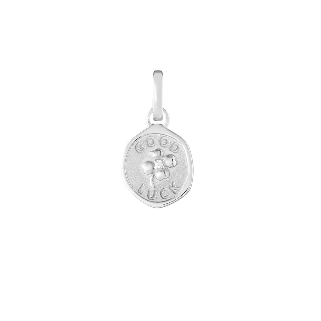 Good Luck Silver Clip Charm