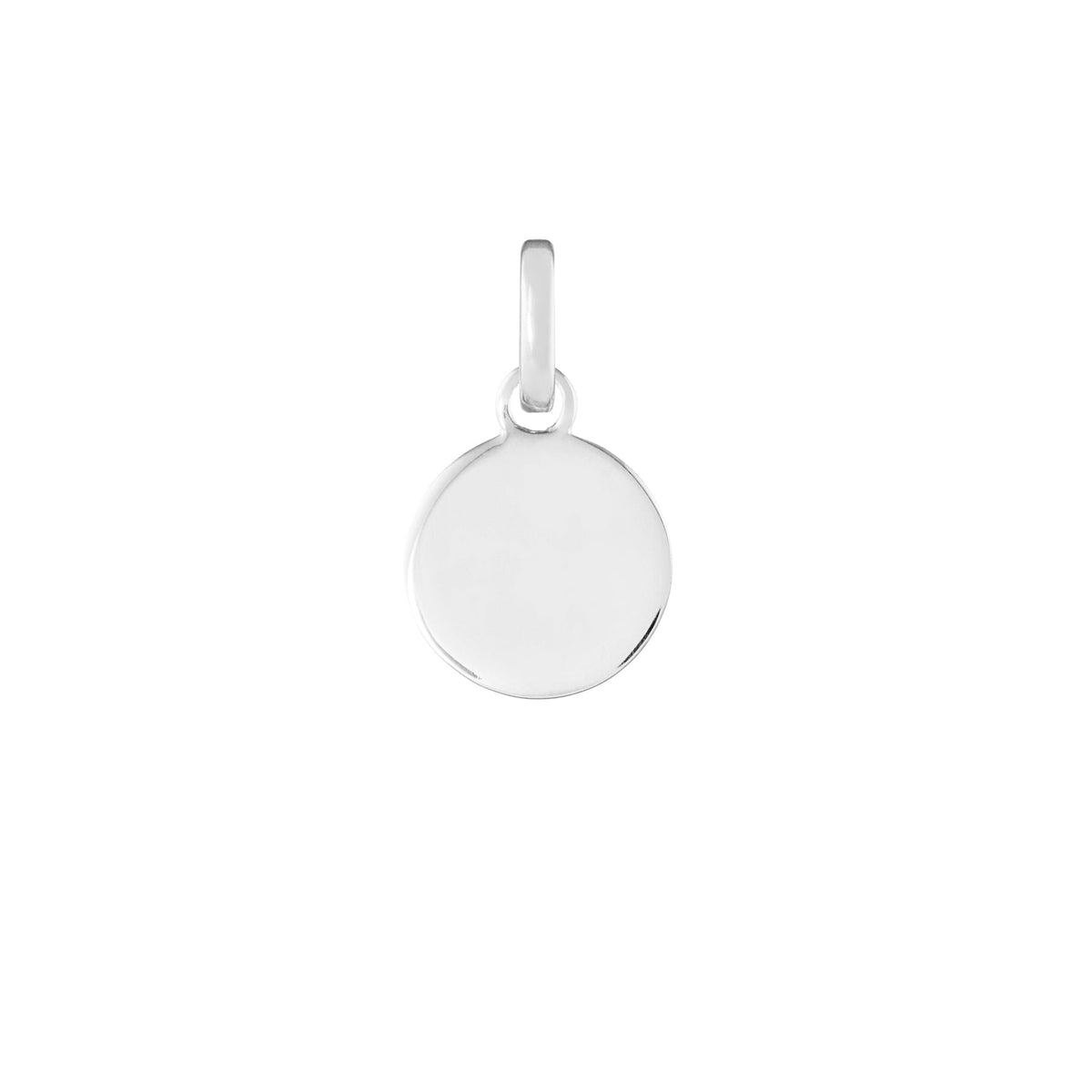 Personalised Disk Silver Clip Charm