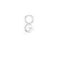 Star & Crescent Silver Single Hoop Charm