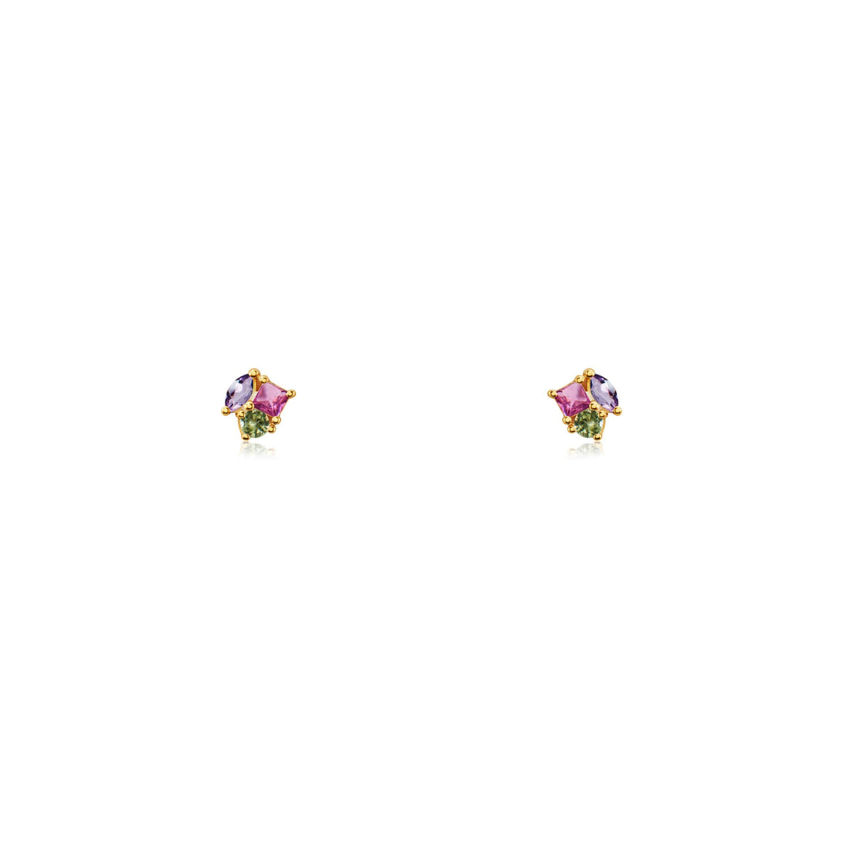 Luna Fusion Amethyst Studs
