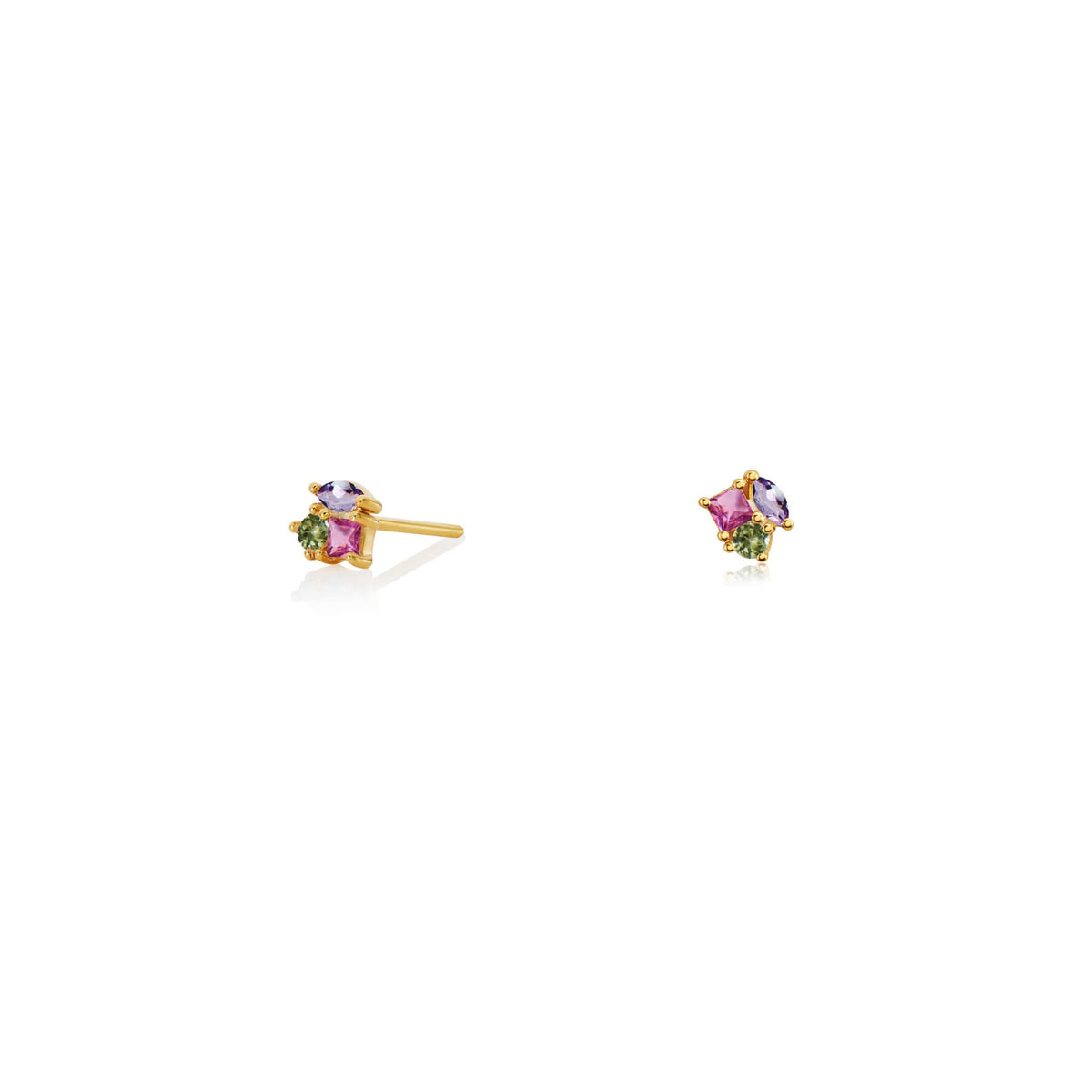 Luna Fusion Amethyst Studs