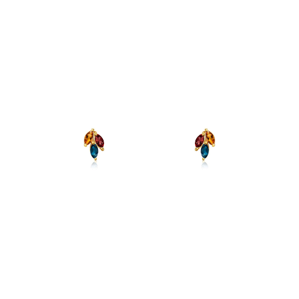 Laya Fusion Garnet Studs