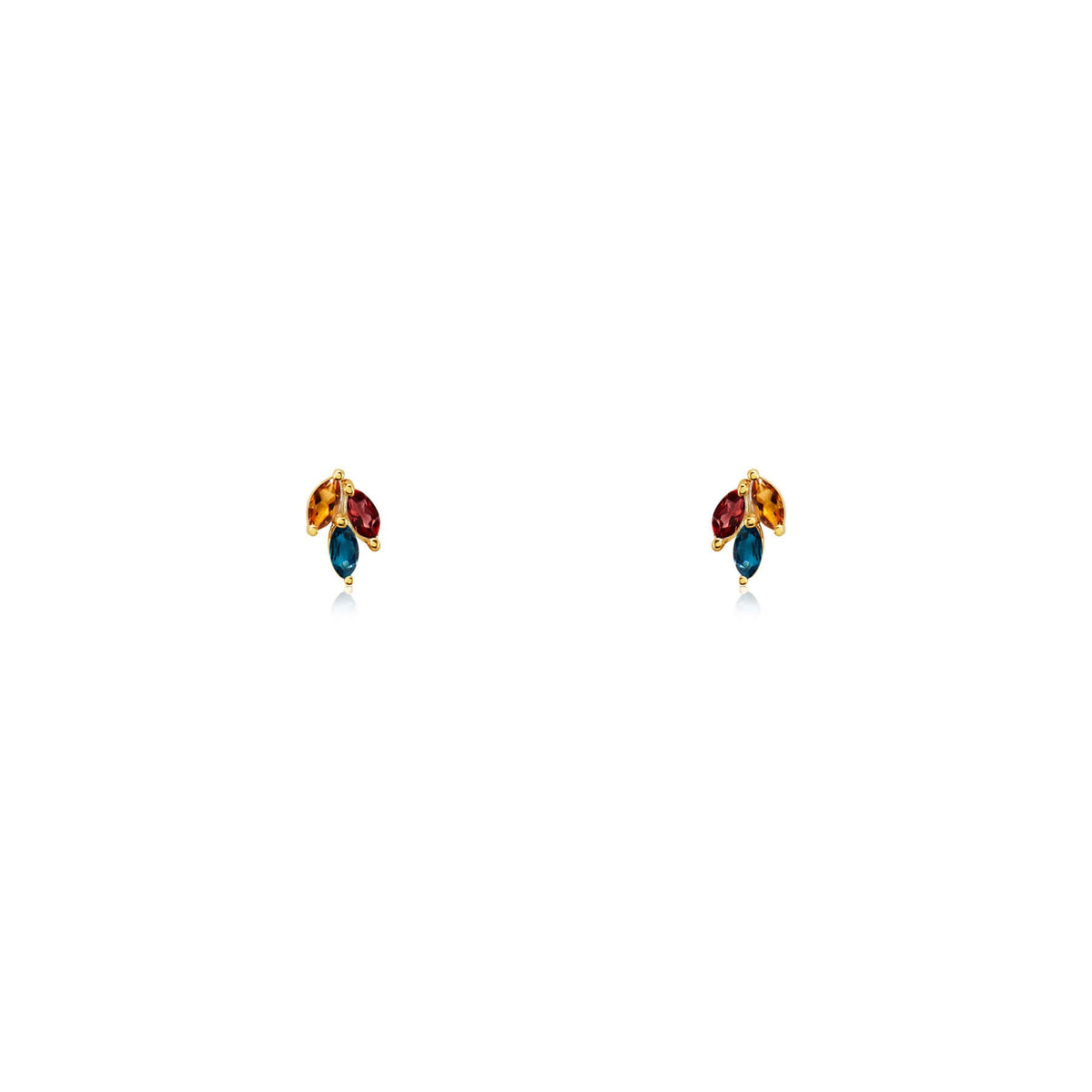 Laya Fusion Garnet Studs