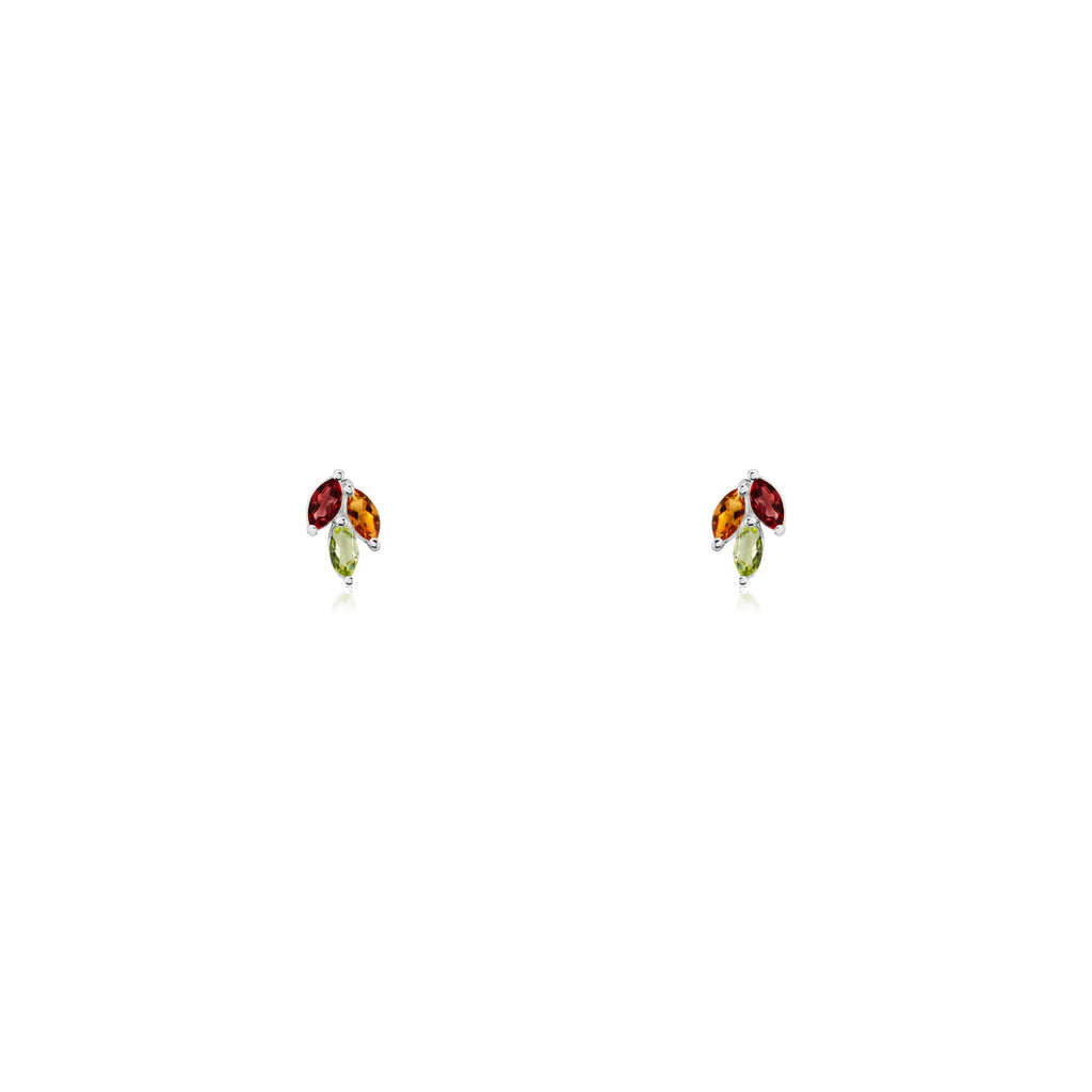 Laya Fusion Garnet Studs
