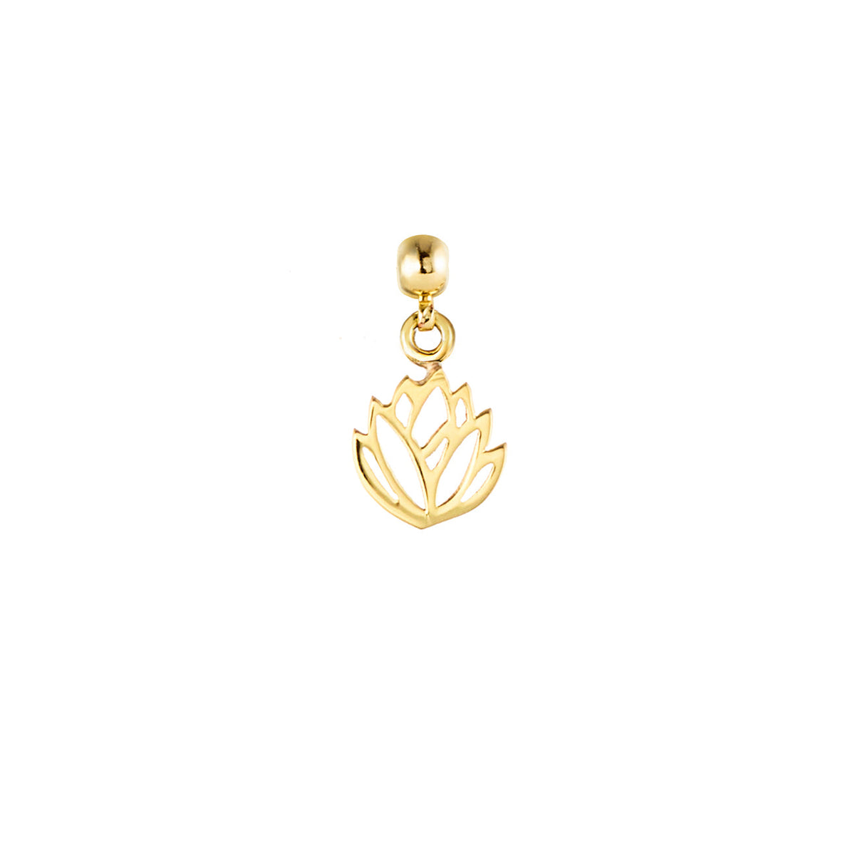 Protea 9ct Gold Charm