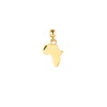 Africa Gold Plated Charm