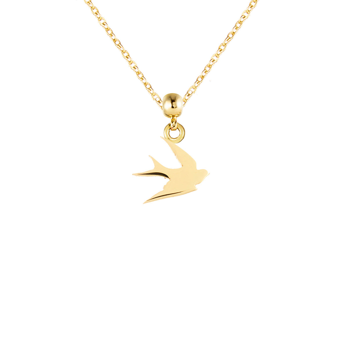 Swallow 9ct Gold Charm