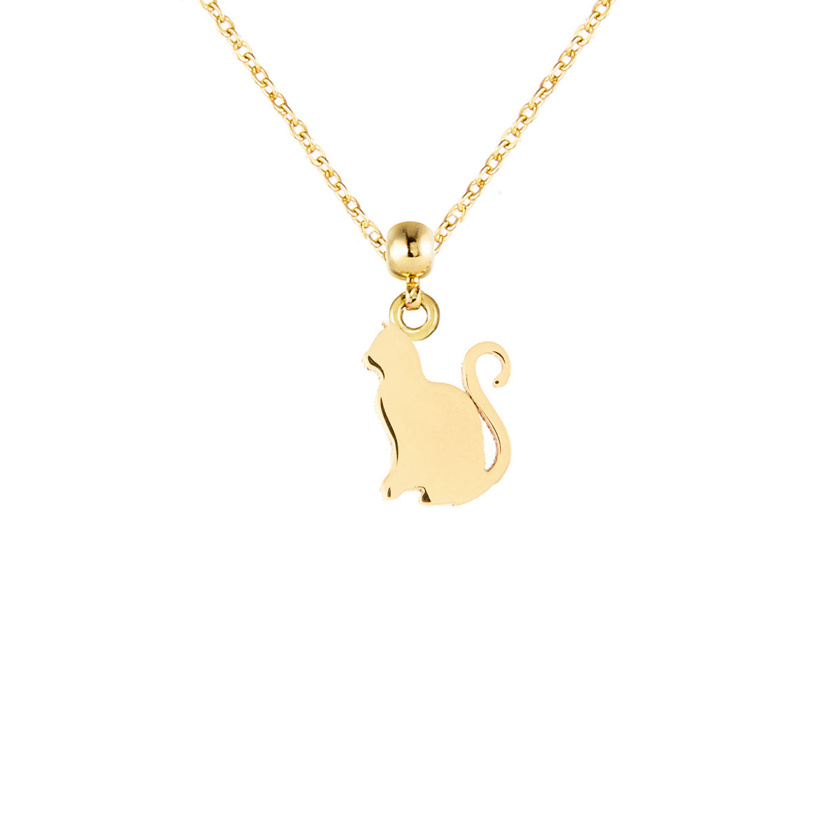 Cat Gold Plated Charm