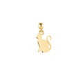 Cat 9ct Gold Charm