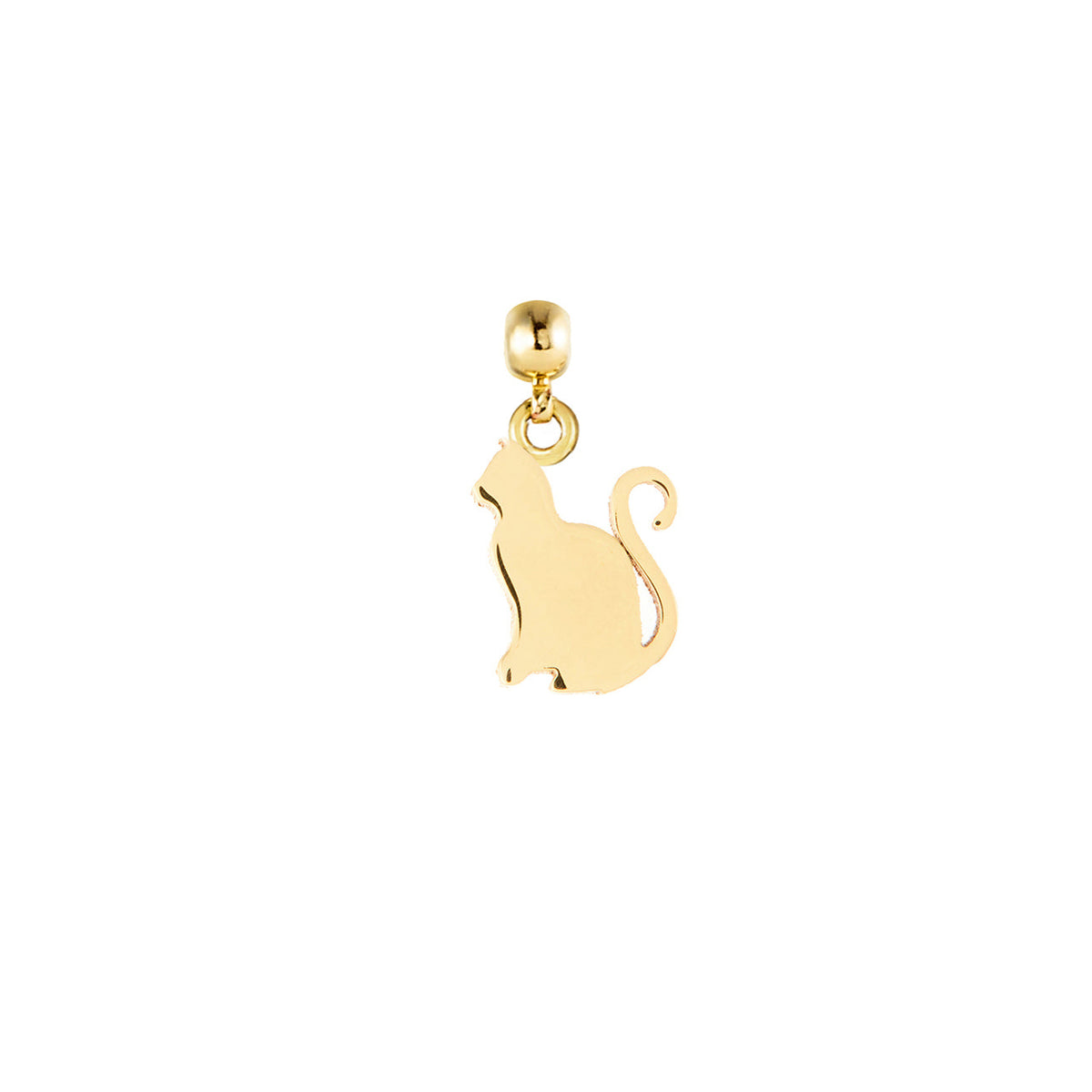 Cat Gold Plated Charm