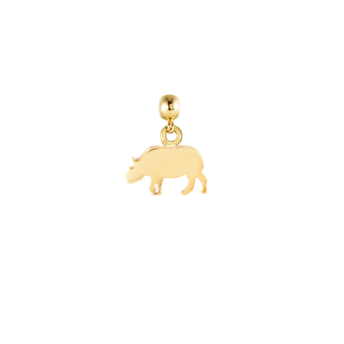 Rhino Gold Plated Charm