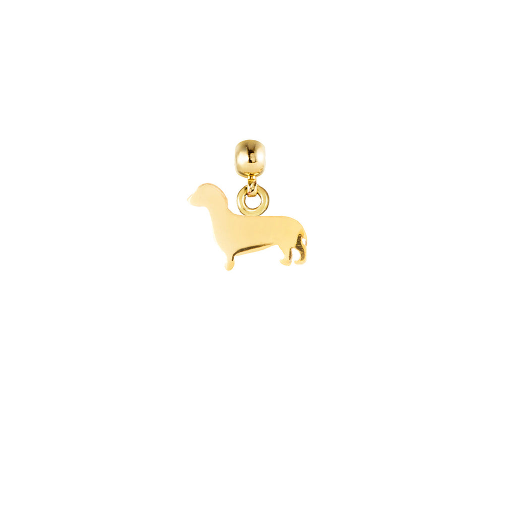 Sausage Dog Gold Plated Charm