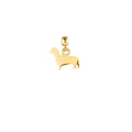 Sausage Dog Gold Plated Charm