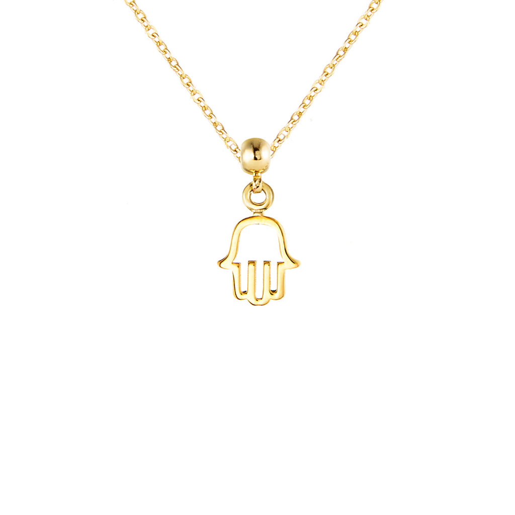 Open Hamsa 9ct Gold Charm