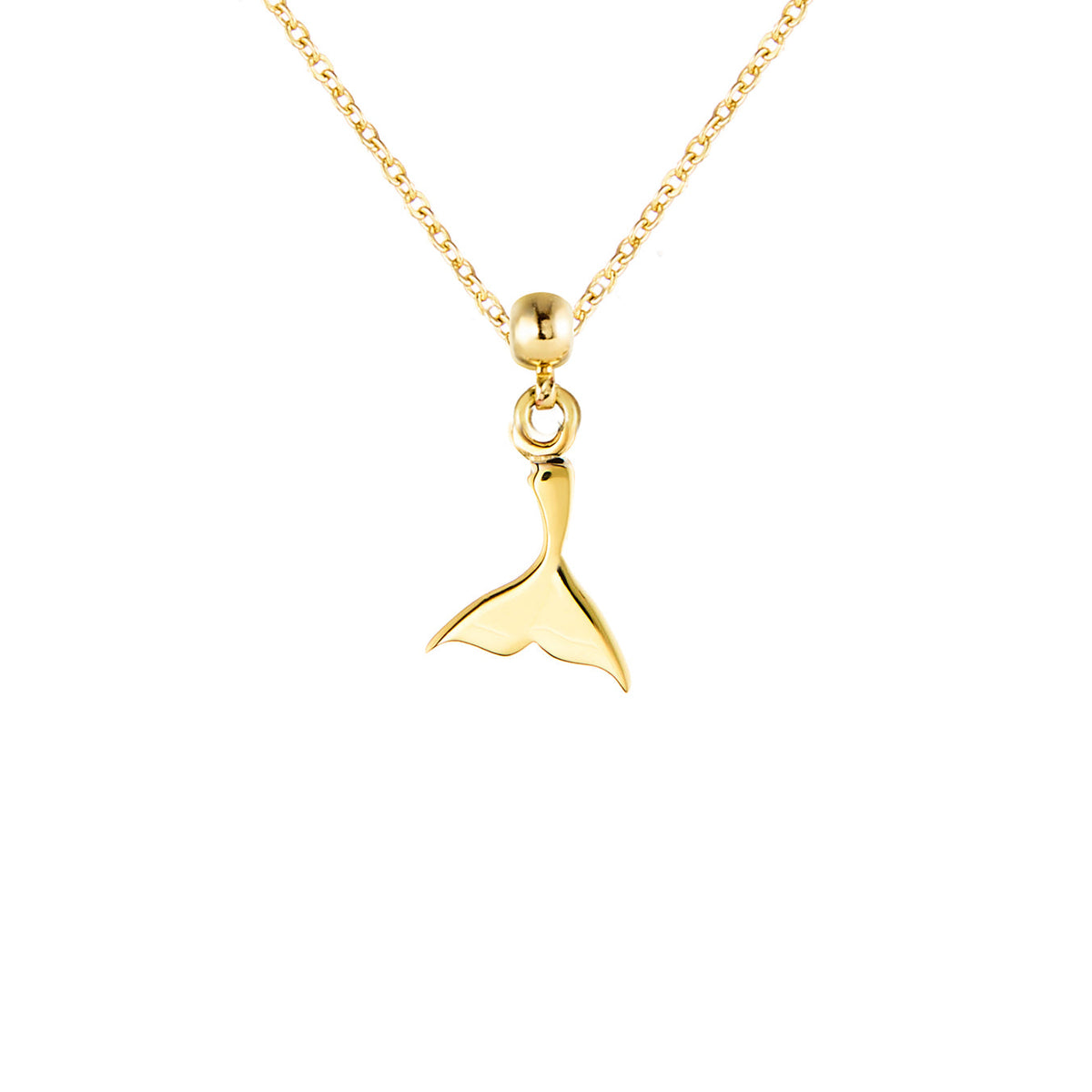 Whale Tail 9ct Gold Charm