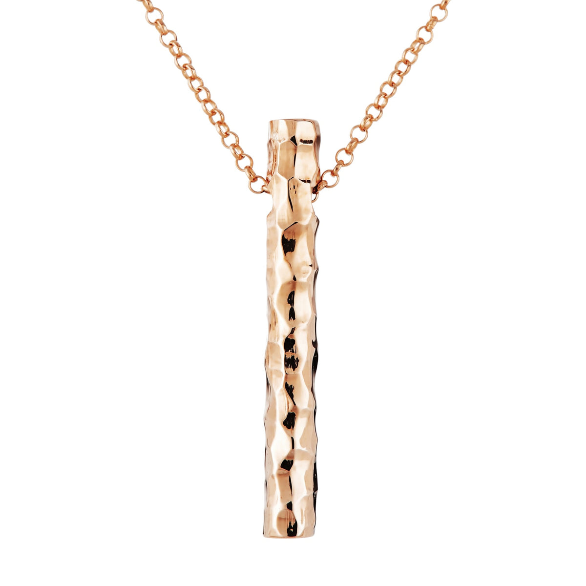 Hammered Bar Necklace