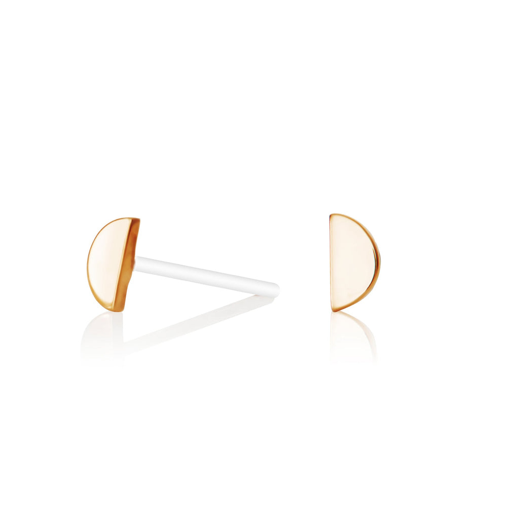 Tiny Semi Circle Studs