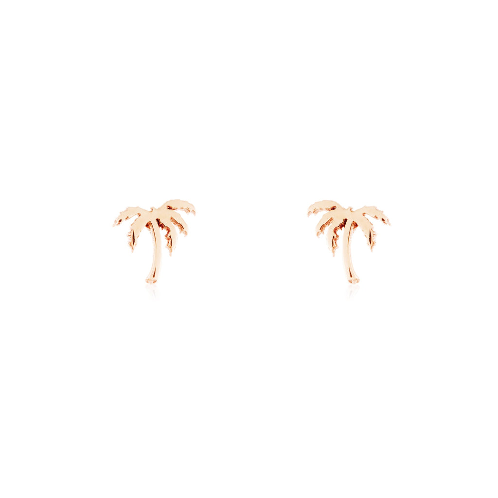 Tiny Palm Tree Studs