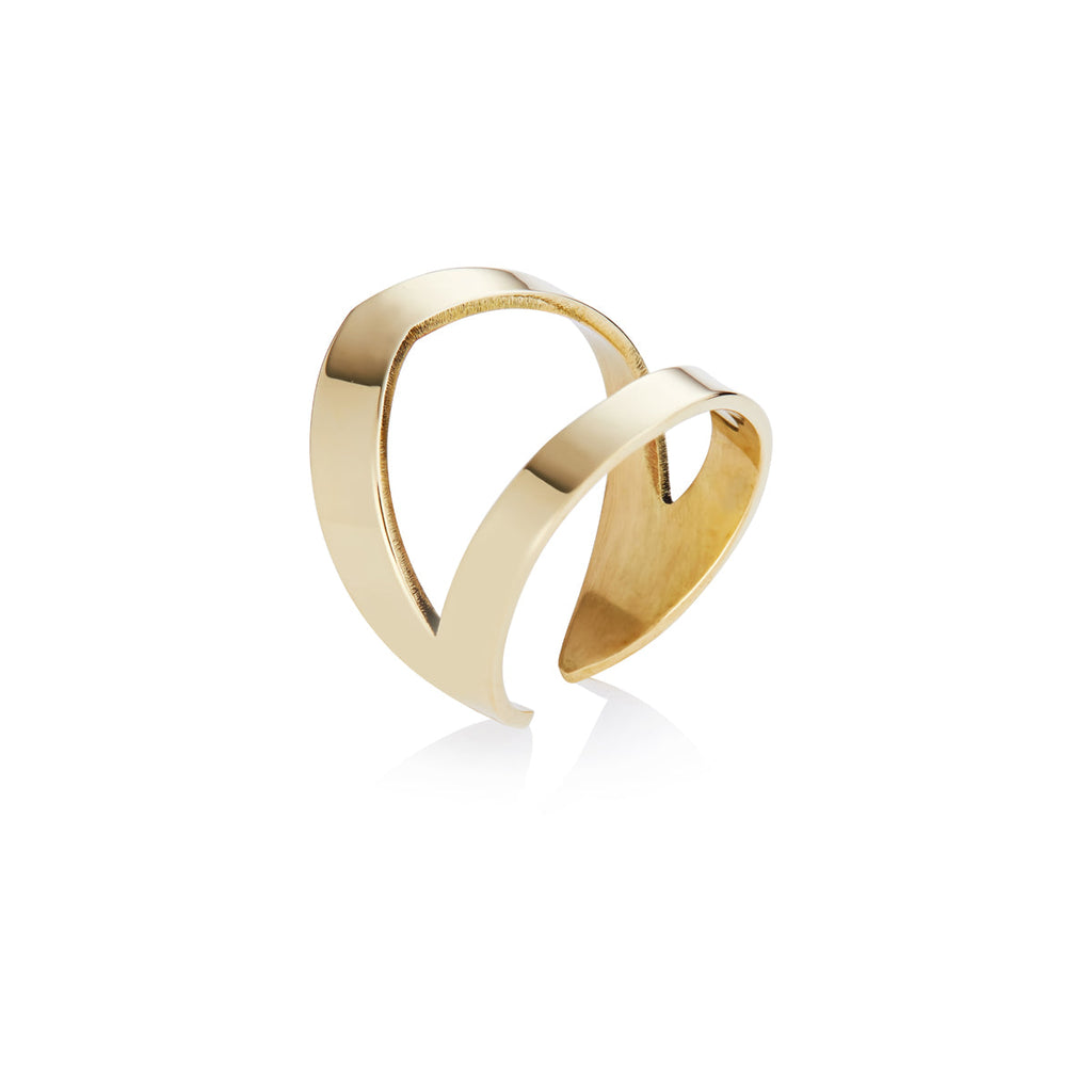 Women's Angular Brass Ring | Angular Brass Ring | ORA Jewellery