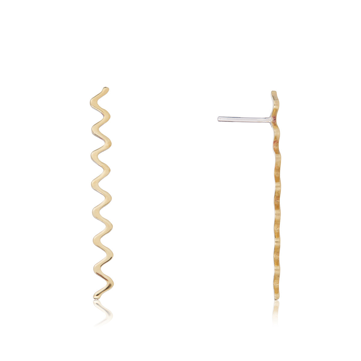 Wave Brass Studs