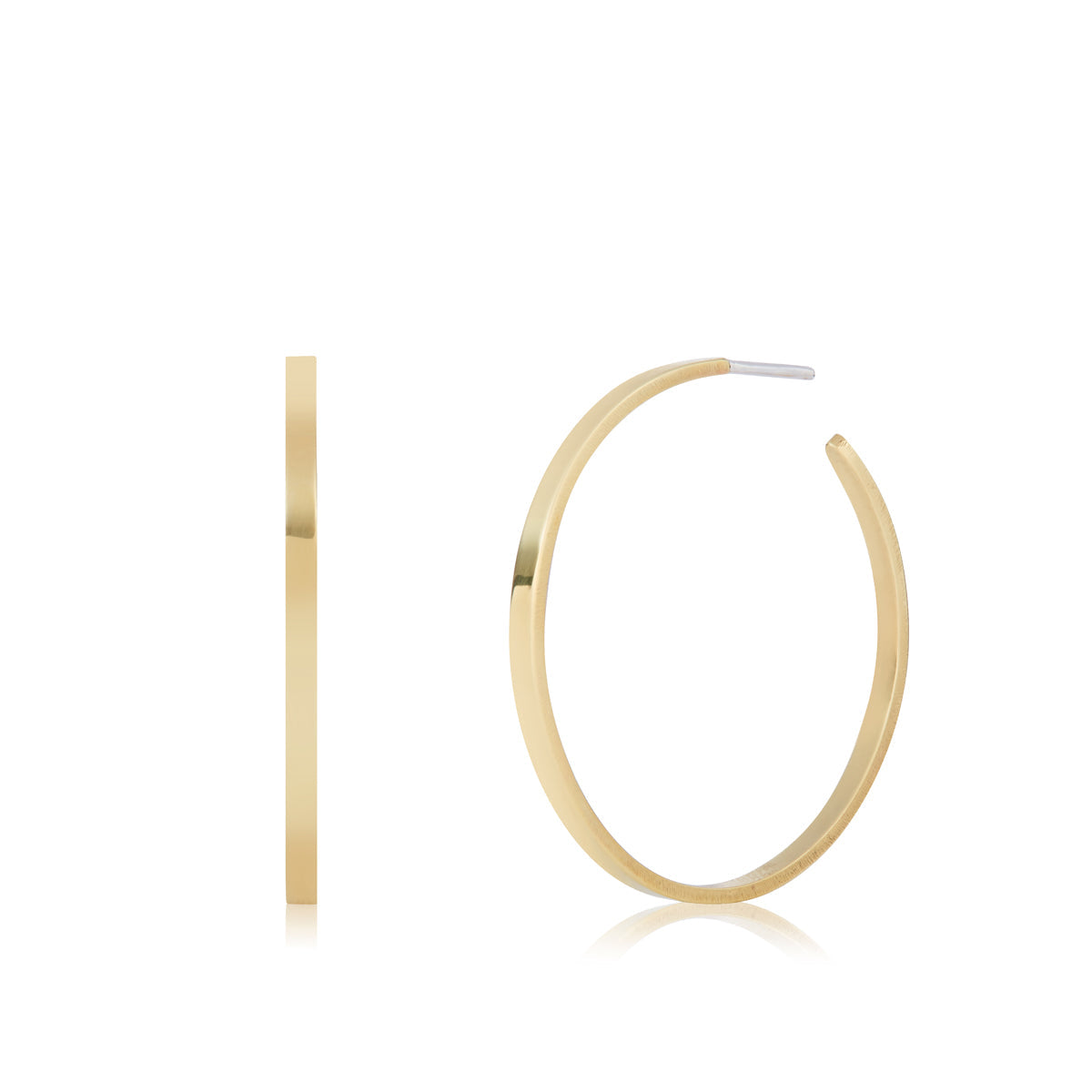 Medium Brass Hoops