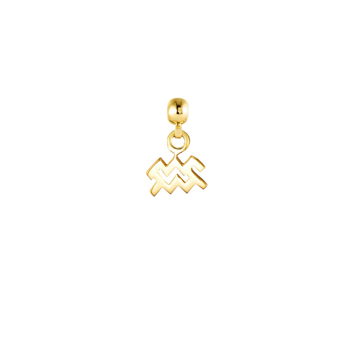 Aquarius Gold Plated Charm