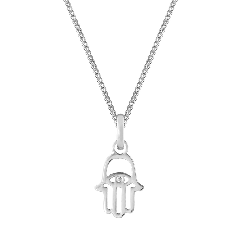 Hamsa Silver Clip Charm