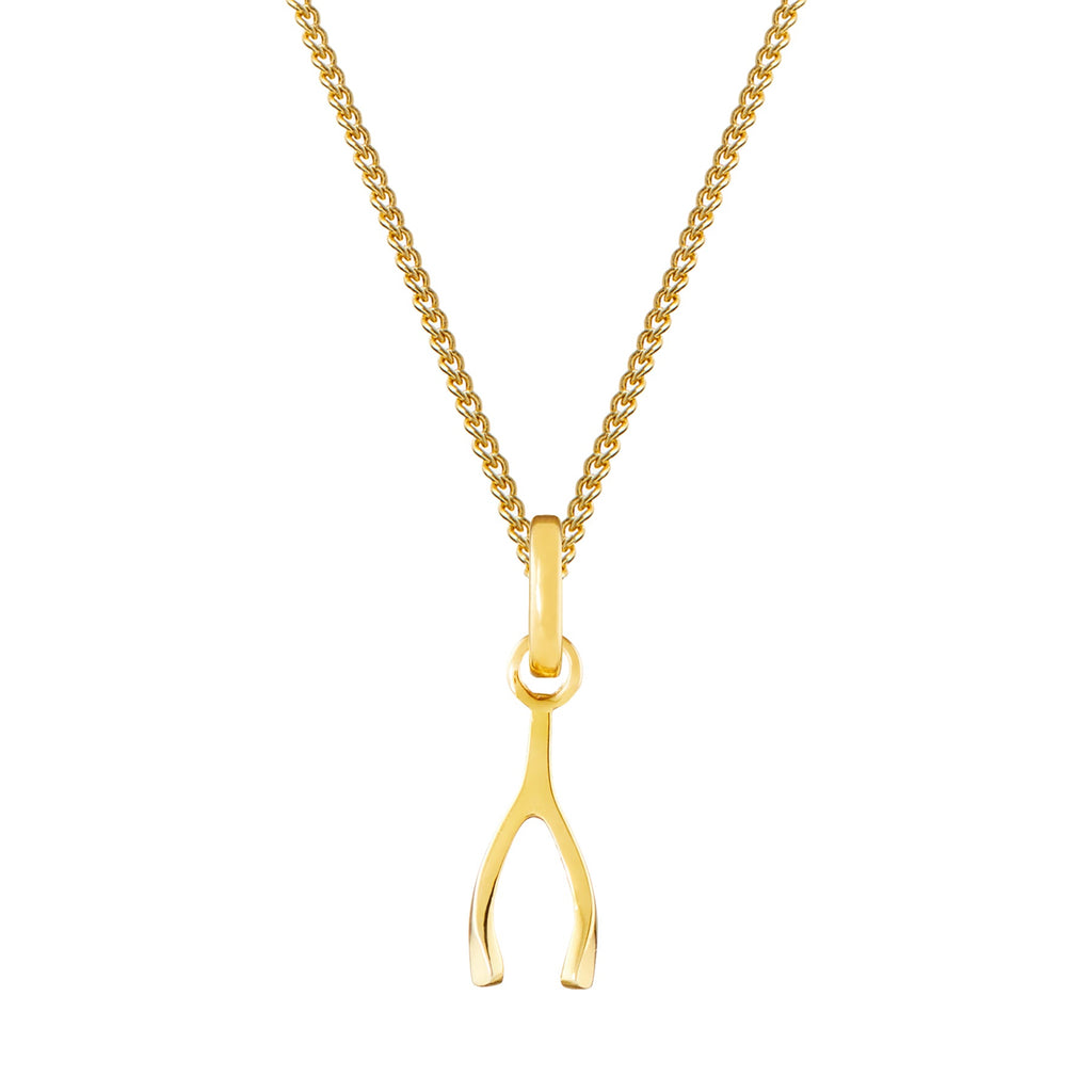 Wishbone Gold Plated Clip Charm
