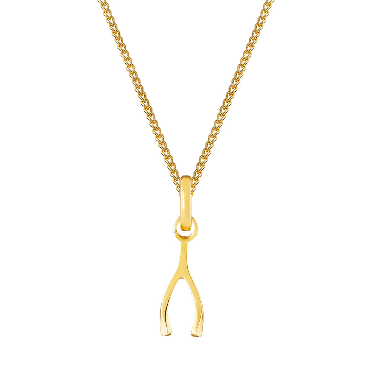 Wishbone Gold Plated Clip Charm