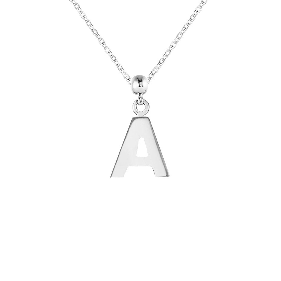 Letter Silver Charms