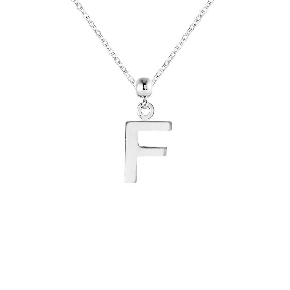 Letter Silver Charms